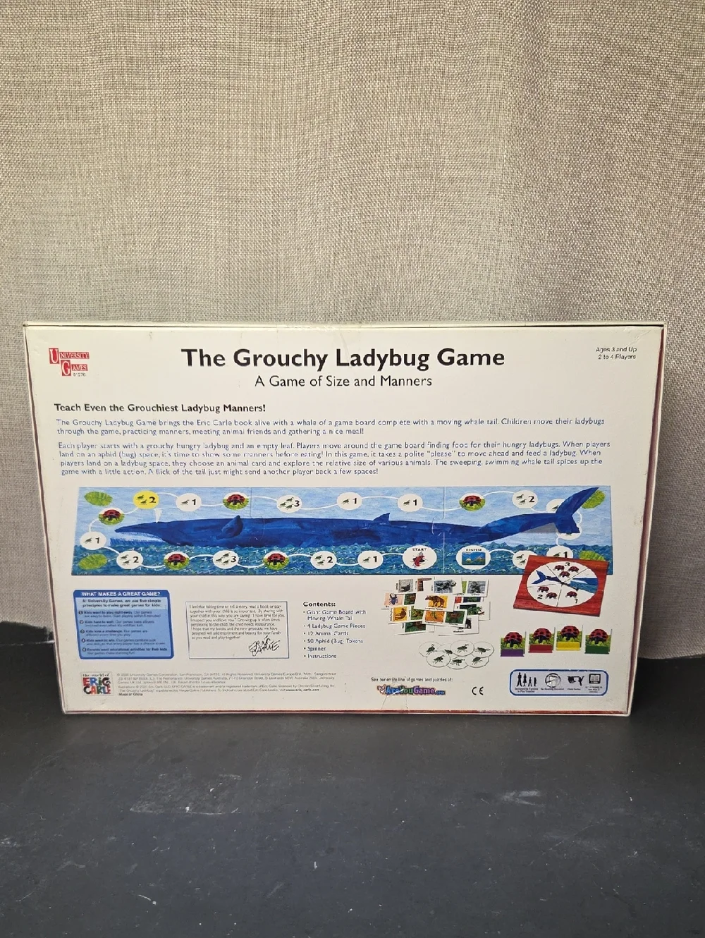 The Grouchy Ladybug Game Eric‎ Carle A Game of Size and Manners